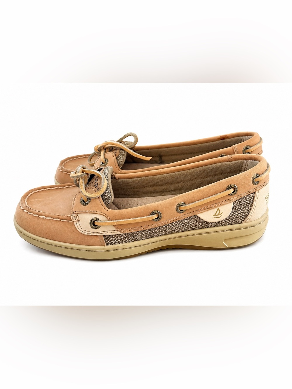 Sperry Angelfish Leather slip on Boat Shoes flats Size 5.5 - Picture 4 of 5